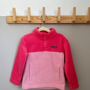 Columbia Kids' Two-Tone Pink Fleece Hoodie